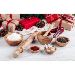 Set of Kitchen Accessories made of Tunisian Olive Wood