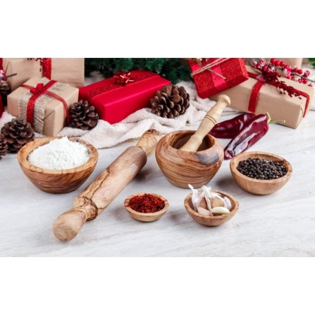 Set of Kitchen Accessories made of Tunisian Olive Wood