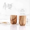 Wooden Drinking Cups. Wood Mug Set of 2