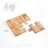 Puzzle Custom Coasters Handmade from Olive Wood