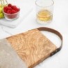 Marble and Wood Cutting Board with Handle