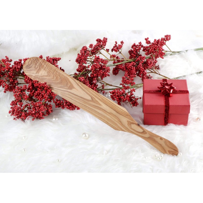 Straight Spatula Handmade from Olive Wood