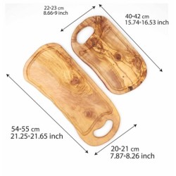 Handmade Natural Olive Wood Cutting Board – Rustic Kitchen Essential