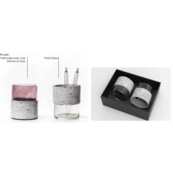 Handmade Concrete Pen Holder Set of 2