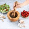Handmade Olive Wood Mortar and Pestle – Natural Kitchen Tool