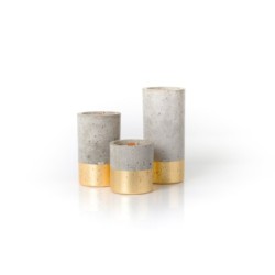 Concrete Bath and Body Candle Holder Set
