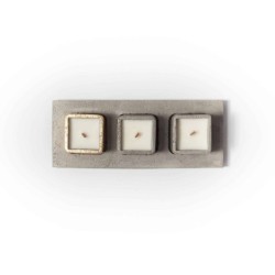 Concrete Candle Holder Tray. Set of 3