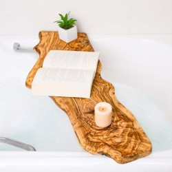 Handmade Bathtub Wood Tray, Tub Caddy Tray