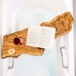 Handmade Bathtub Wood Tray, Tub Caddy Tray