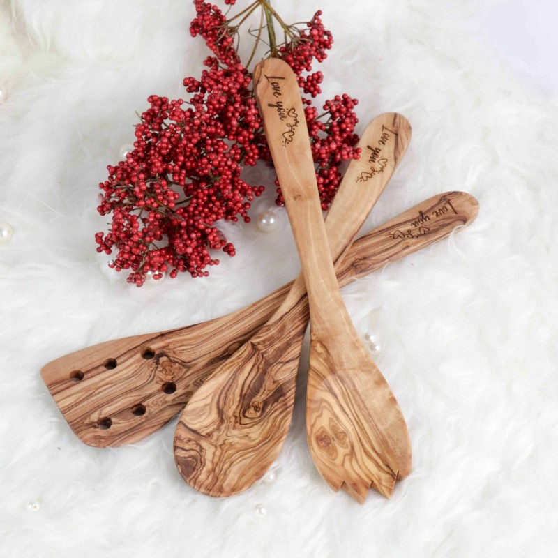 Handmade Wooden Kitchen Utensil Set