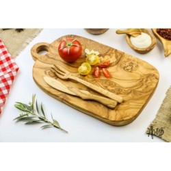 Rectangular Olive Wood Cutting Board