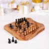Wood and Resin Chess Set Handmade