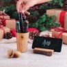 Handmade set of Wood Rustic Desk Accessories