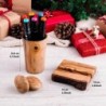 Handmade set of Wood Rustic Desk Accessories