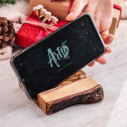 Handmade set of Wood Rustic Desk Accessories