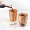 Set of 2 Large Handmade Wooden Cups