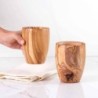 Set of 2 Large Handmade Wooden Cups