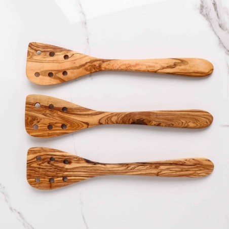Set of Spatulas Handmade from Olive Wood