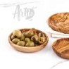 Small Wooden Round Plate Set of 3