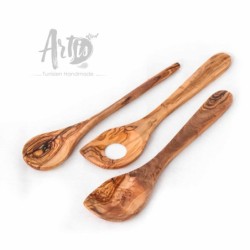 Set of 3 Wooden Utensils for Cooking