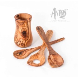 Set of 3 Wooden Utensils for Cooking