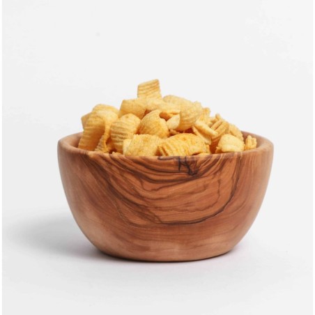 Medium Handmade Olive Wood Bowl – Natural Rustic Serveware