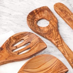 Set of 5 Olive Wood Kitchen Utensils