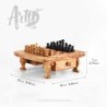 Wooden Chess Set with Storage and Chess Pieces