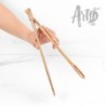 Large Handmade Olive Wood Salad Tongs