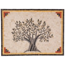 Olive Tree Kitchen Backsplash Mosaic Tile