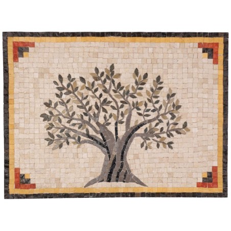 Olive Tree Kitchen Backsplash Mosaic Tile