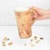 Large Wooden Mug. Handmade Wooden Cup with Handle