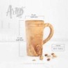 Large Wooden Mug. Handmade Wooden Cup with Handle