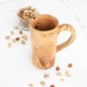 Large Wooden Mug. Handmade Wooden Cup with Handle