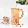 Large Wooden Mug. Handmade Wooden Cup with Handle