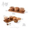 Handmade Wooden Spice Rack. Wooden Salt Cellars