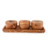 Handmade Wooden Spice Rack. Wooden Salt Cellars