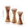 Set of 3 Wooden Tealight Candle Holder