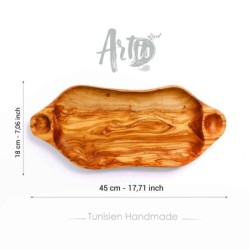Large Handmade Wood Serving Platter