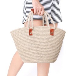 Straw Bag Handmade. Elegant Woven Bag