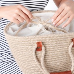Straw Bag Handmade. Elegant Woven Bag