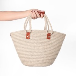 Straw Bag Handmade. Elegant Woven Bag