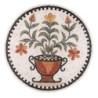 Handmade Floral Mosaic Tile Wall Art