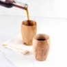 Beautiful Handmade Wooden Mug Set of 2