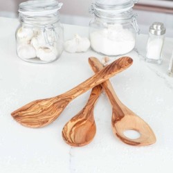 Handmade Wood Cooking Spoon Set of 3