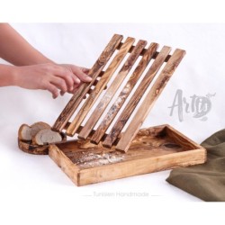 Handmade Wooden Bread Board. Two Levels