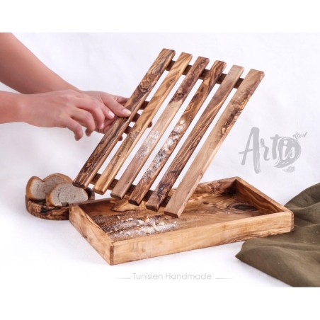 Handmade Wooden Bread Board. Two Levels