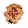 Rustic Olive Wood Chess Set with Storage – Handmade Board Game