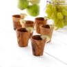Set of 6 Handmade Wooden Shot Glasses