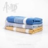 Colorful Throw Blanket. Tunisian Foota